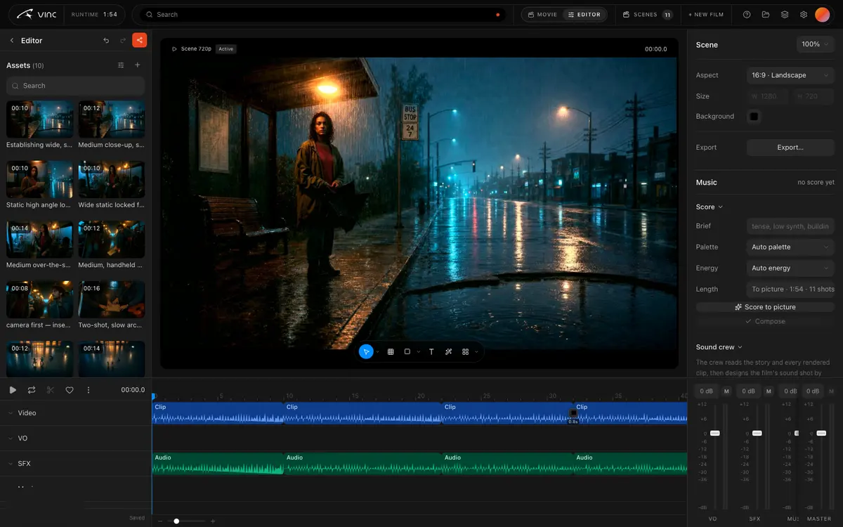 Premiere mode surface